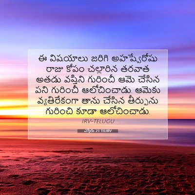 Picture 07 - ఎస్తేరు 2:1 TELIRV - ఈ విషయాలు జరిగి - Bible Verse Picture