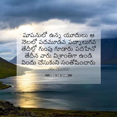 Picture 07 - ఎస్తేరు 9:18 TELIRV - షూషనులో ఉన్న - Bible Verse Picture