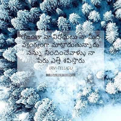 Picture 07 - కీర్తన 102:8 TELIRV - రోజంతా నా - Bible Verse Picture