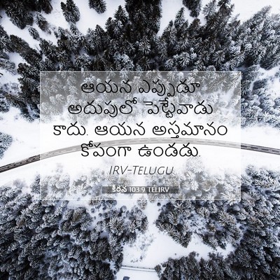 Picture 07 - కీర్తన 103:9 TELIRV - ఆయన ఎప్పుడూ - Bible Verse Picture