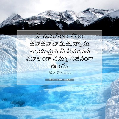 Picture 07 - కీర్తన 119:40 TELIRV - నీ ఉపదేశాల కోసం - Bible Verse Picture