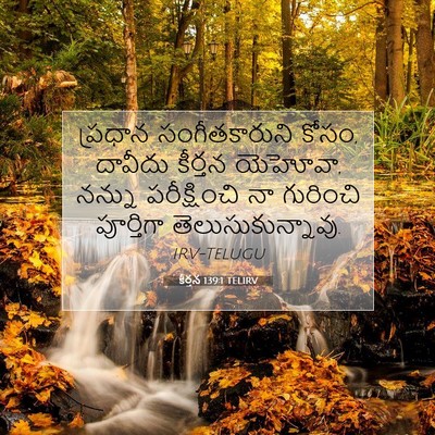 Picture 07 - కీర్తన 139:1 TELIRV - ప్రధాన - Bible Verse Picture