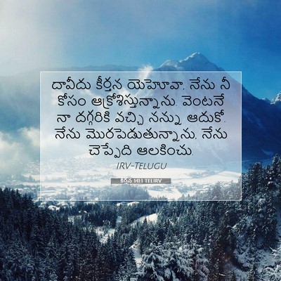 Picture 07 - కీర్తన 141:1 TELIRV - దావీదు కీర్తన - Bible Verse Picture