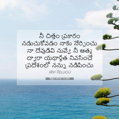 Picture 07 - కీర్తన 143:10 TELIRV - నీ చిత్తం ప్రకారం - Bible Verse Picture