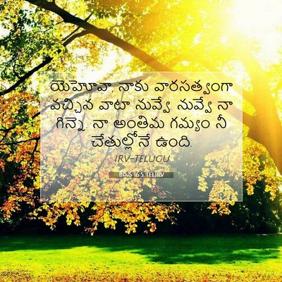 Picture 07 - కీర్తన 16:5 TELIRV - యెహోవా, నాకు - Bible Verse Picture