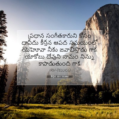 Picture 07 - కీర్తన 20:1 TELIRV - ప్రధాన - Bible Verse Picture