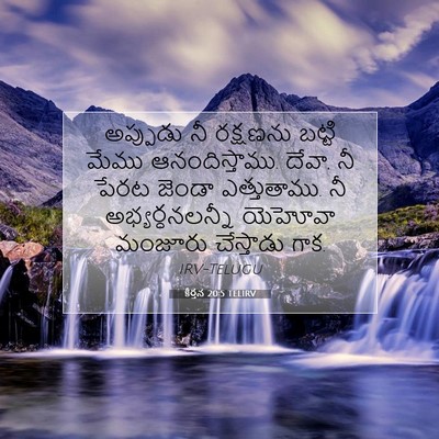 Picture 07 - కీర్తన 20:5 TELIRV - అప్పుడు నీ - Bible Verse Picture