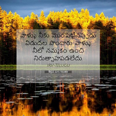 Picture 07 - కీర్తన 22:5 TELIRV - వాళ్ళు నీకు - Bible Verse Picture