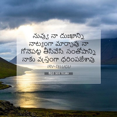 Picture 07 - కీర్తన 30:11 TELIRV - నువ్వు నా - Bible Verse Picture