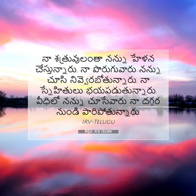 Picture 07 - కీర్తన 31:11 TELIRV - నా శత్రువులంతా - Bible Verse Picture
