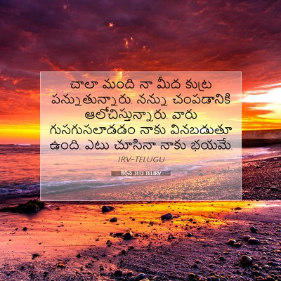 Picture 07 - కీర్తన 31:13 TELIRV - చాలా మంది నా మీద - Bible Verse Picture