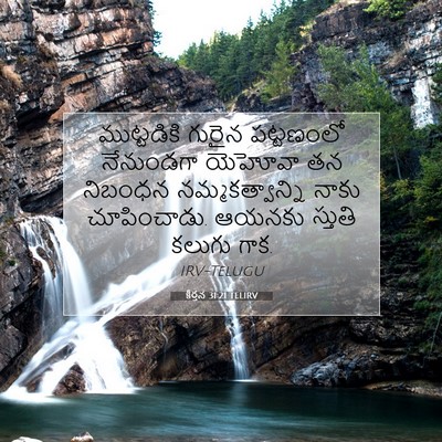 Picture 07 - కీర్తన 31:21 TELIRV - ముట్టడికి గురైన - Bible Verse Picture