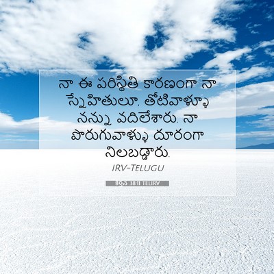 Picture 07 - కీర్తన 38:11 TELIRV - నా ఈ పరిస్థితి - Bible Verse Picture