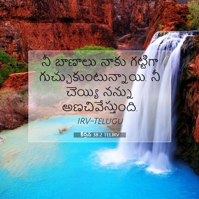 Picture 07 - కీర్తన 38:2 TELIRV - నీ బాణాలు నాకు - Bible Verse Picture