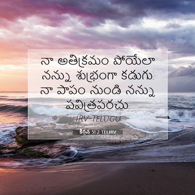 Picture 07 - కీర్తన 51:2 TELIRV - నా అతిక్రమం - Bible Verse Picture
