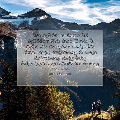 Picture 07 - కీర్తన 51:4 TELIRV - నీకు వ్యతిరేకంగా, - Bible Verse Picture