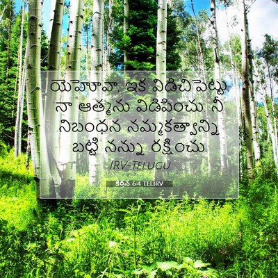 Picture 07 - కీర్తన 6:4 TELIRV - యెహోవా, ఇక - Bible Verse Picture