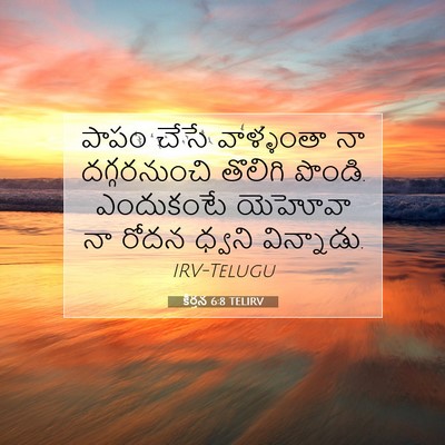 Picture 07 - కీర్తన 6:8 TELIRV - పాపం చేసే - Bible Verse Picture