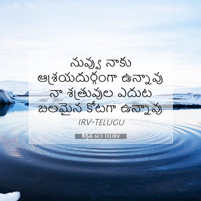 Picture 07 - కీర్తన 61:3 TELIRV - నువ్వు నాకు - Bible Verse Picture