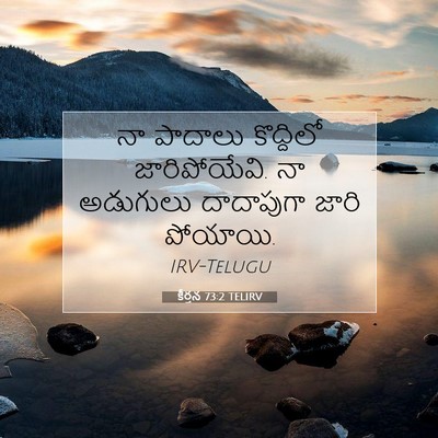 Picture 07 - కీర్తన 73:2 TELIRV - నా పాదాలు - Bible Verse Picture