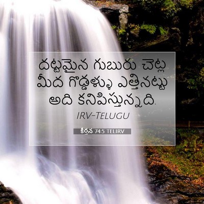 Picture 07 - కీర్తన 74:5 TELIRV - దట్టమైన గుబురు - Bible Verse Picture