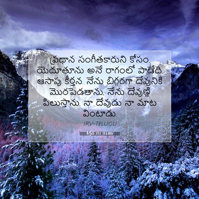 Picture 07 - కీర్తన 77:1 TELIRV - ప్రధాన - Bible Verse Picture