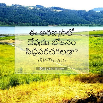 Picture 07 - కీర్తన 78:19 TELIRV - ఈ అరణ్యంలో దేవుడు - Bible Verse Picture