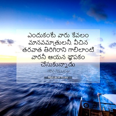 Picture 07 - కీర్తన 78:39 TELIRV - ఎందుకంటే వారు - Bible Verse Picture