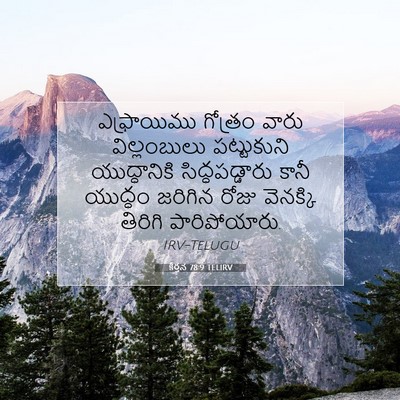 Picture 07 - కీర్తన 78:9 TELIRV - ఎఫ్రాయిము గోత్రం - Bible Verse Picture