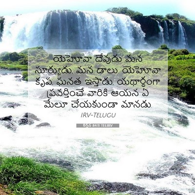 Picture 07 - కీర్తన 84:11 TELIRV - యెహోవా దేవుడు మన - Bible Verse Picture
