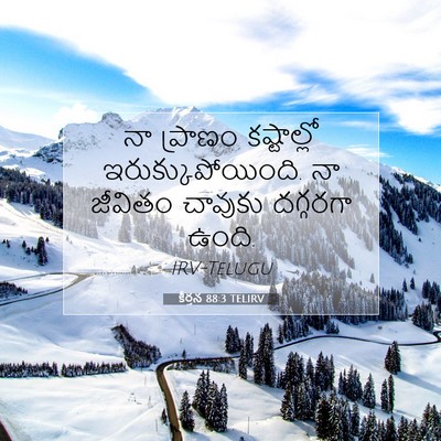 Picture 07 - కీర్తన 88:3 TELIRV - నా ప్రాణం - Bible Verse Picture