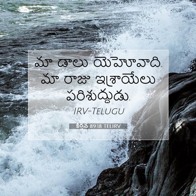 Picture 07 - కీర్తన 89:18 TELIRV - మా డాలు యెహోవాది. - Bible Verse Picture