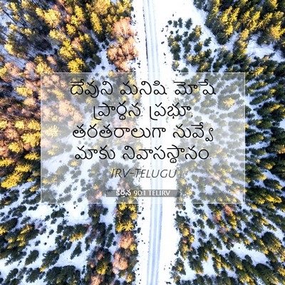 Picture 07 - కీర్తన 90:1 TELIRV - దేవుని మనిషి మోషే - Bible Verse Picture