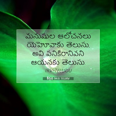 Picture 07 - కీర్తన 94:11 TELIRV - మనుషుల ఆలోచనలు - Bible Verse Picture