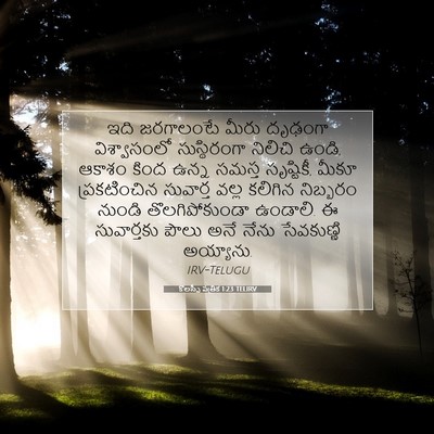 Picture 07 - కొలస్సీ పత్రిక 1:23 TELIRV - ఇది జరగాలంటే మీరు - Bible Verse Picture