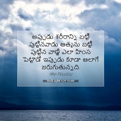 Picture 07 - గలతీ పత్రిక 4:29 TELIRV - అప్పుడు శరీరాన్ని - Bible Verse Picture