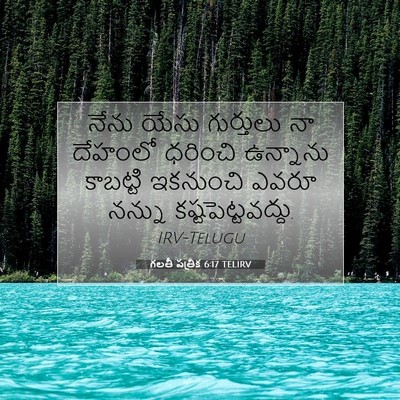 Picture 07 - గలతీ పత్రిక 6:17 TELIRV - నేను యేసు - Bible Verse Picture