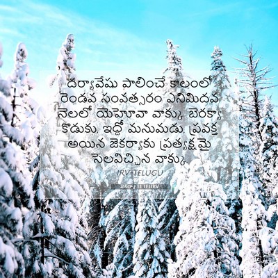 Picture 07 - జెకర్యా 1:1 TELIRV - దర్యావేషు పాలించే - Bible Verse Picture
