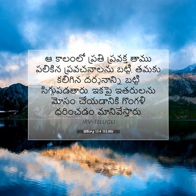 Picture 07 - జెకర్యా 13:4 TELIRV - ఆ కాలంలో ప్రతి - Bible Verse Picture