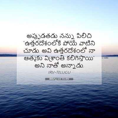 Picture 07 - జెకర్యా 6:8 TELIRV - అప్పుడతడు నన్ను - Bible Verse Picture