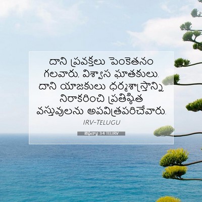 Picture 07 - జెఫన్యా 3:4 TELIRV - దాని ప్రవక్తలు - Bible Verse Picture
