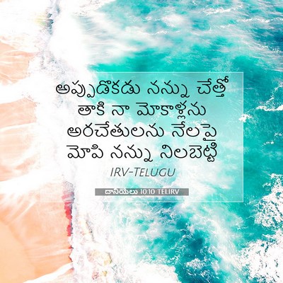 Picture 07 - దానియేలు 10:10 TELIRV - అప్పుడొకడు నన్ను - Bible Verse Picture