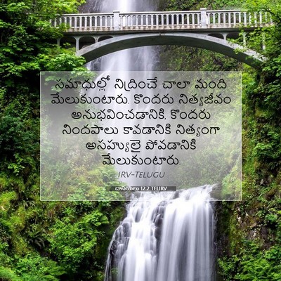 Picture 07 - దానియేలు 12:2 TELIRV - సమాధుల్లో - Bible Verse Picture