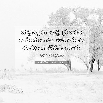 Picture 07 - దానియేలు 5:28 TELIRV - బెల్షస్సరు ఆజ్ఞ - Bible Verse Picture