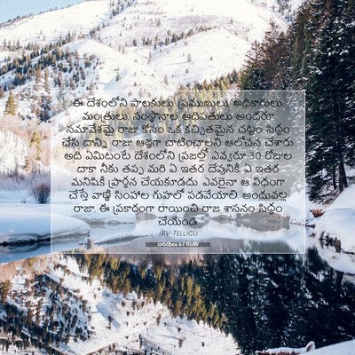 Picture 07 - దానియేలు 6:7 TELIRV - ఈ దేశంలోని - Bible Verse Picture