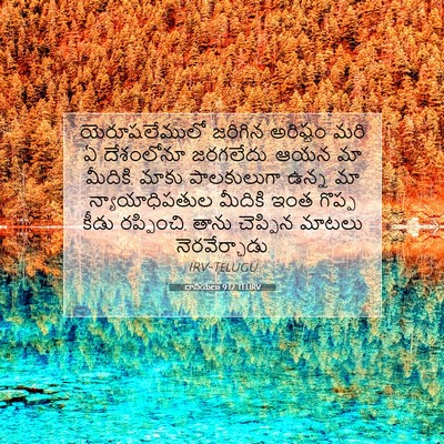 Picture 07 - దానియేలు 9:12 TELIRV - యెరూషలేములో - Bible Verse Picture