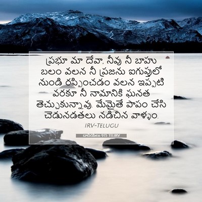 Picture 07 - దానియేలు 9:15 TELIRV - ప్రభూ మా దేవా, నీవు - Bible Verse Picture