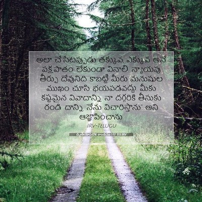 Picture 07 - ద్వితీయోపదేశ కాండము 1:17 TELIRV - అలా చేసేటప్పుడు - Bible Verse Picture