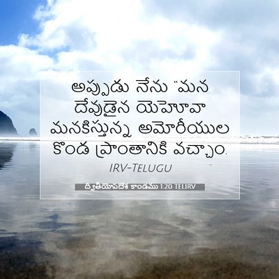 Picture 07 - ద్వితీయోపదేశ కాండము 1:20 TELIRV - అప్పుడు నేను “మన - Bible Verse Picture