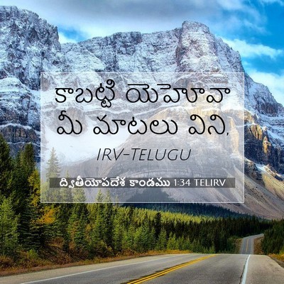 Picture 07 - ద్వితీయోపదేశ కాండము 1:34 TELIRV - కాబట్టి యెహోవా మీ - Bible Verse Picture